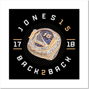 Damian Jones 15 Back 2 Back Championship Ring 2017-18 Posters and Art